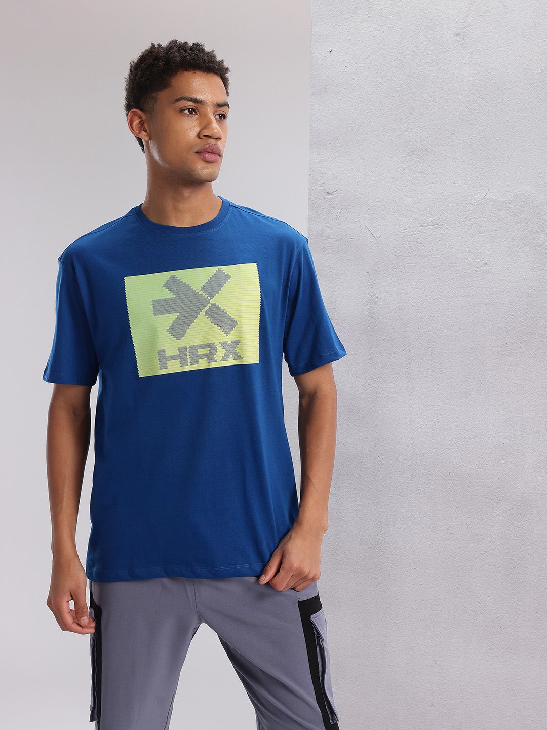 HRX by Hrithik Roshan Men Twin Collection Brand Logo Printed Training T-shirt