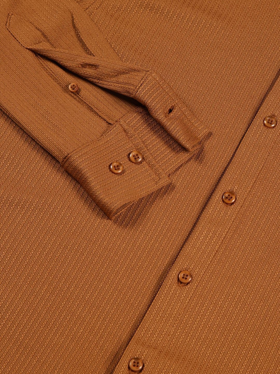 Thomas Scott 
Men Premium Slim Fit Vertical Stripes Textured Casual Shirt