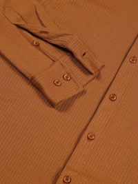 Thomas Scott 
Men Premium Slim Fit Vertical Stripes Textured Casual Shirt