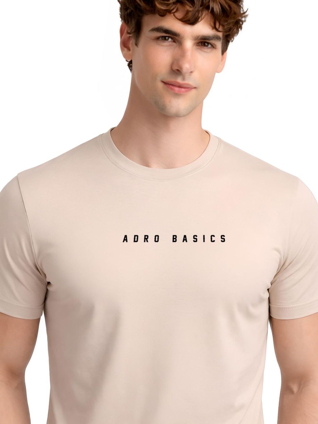 ADRO Men Brand Logo Printed T-shirt