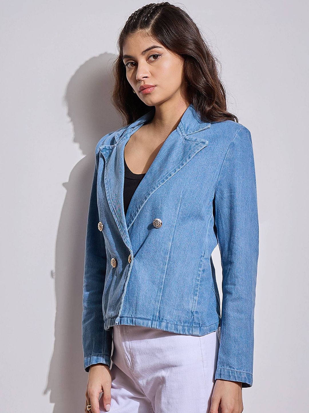 SASSAFRAS Comfort-Fit Double Breasted Blazer