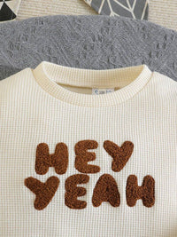 YK Kids Self Deisgn Round Neck T-Shirt With Joggers