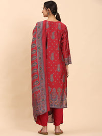 Mamicha Women Ethnic Motifs Printed Thread Work Kurta
