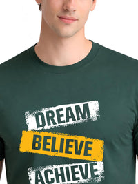ADRO Men Typography Printed T-shirt