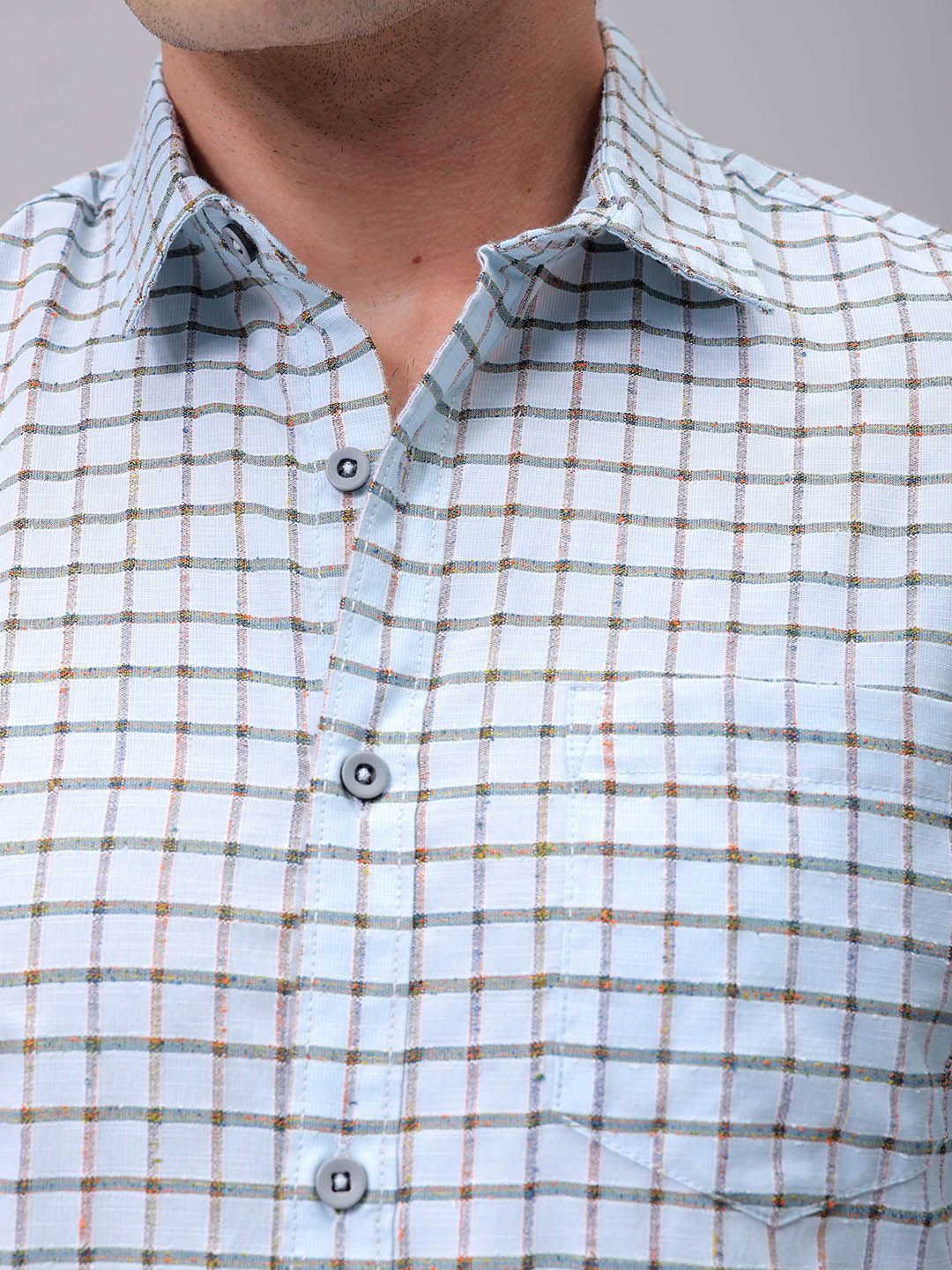The Indian Garage Co Men Slim Fit Opaque Checked Casual Shirt