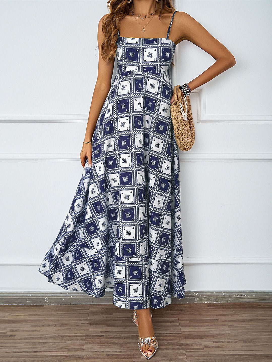 all about you Ethnic Motifs Print Maxi Dress