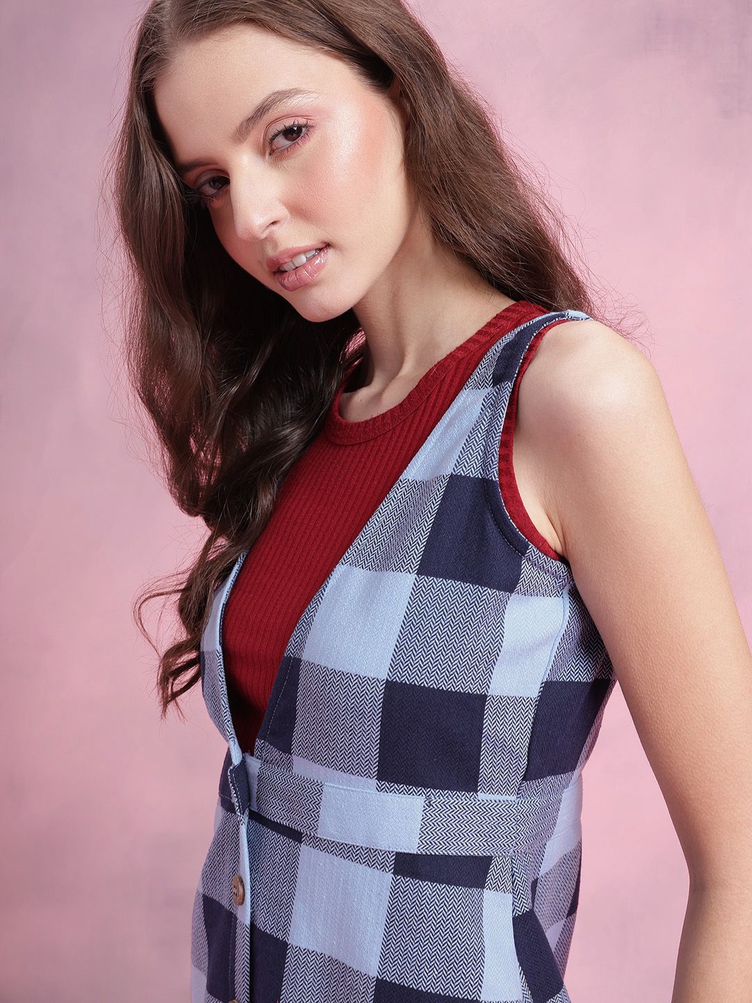 DressBerry Self-Checked Dress