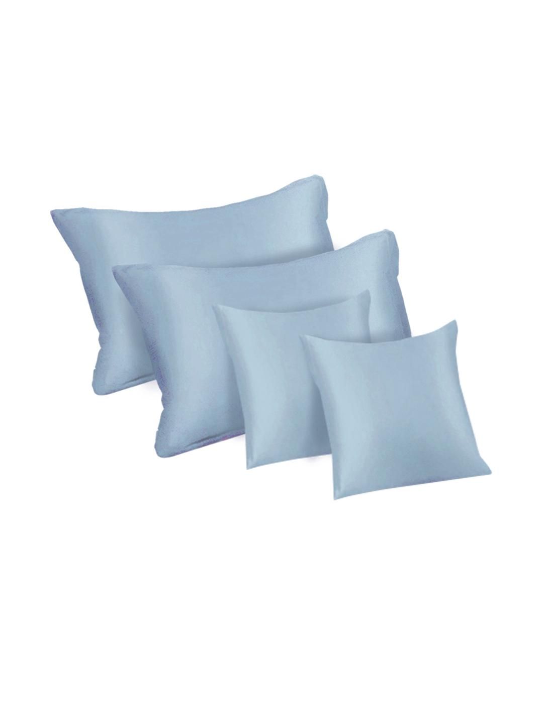 KLOTTHE Biru 400 TC Cadar King dengan 2 Sarung Bantal