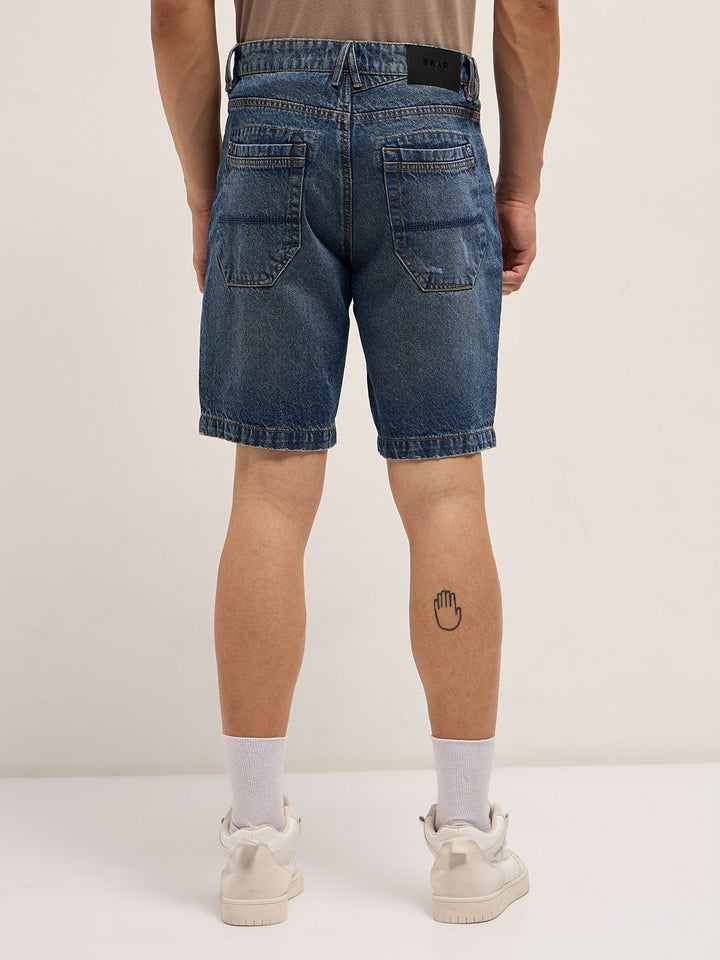 THE BEAR HOUSE Men Relaxed Fit Denim Short