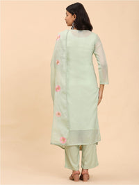 Mamicha Women Floral Regular Pure Cotton Kurta with Palazzos & With Dupatta
