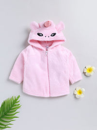 Moms Love Infant Girls Pure Cotton Hooded Sweatshirt
