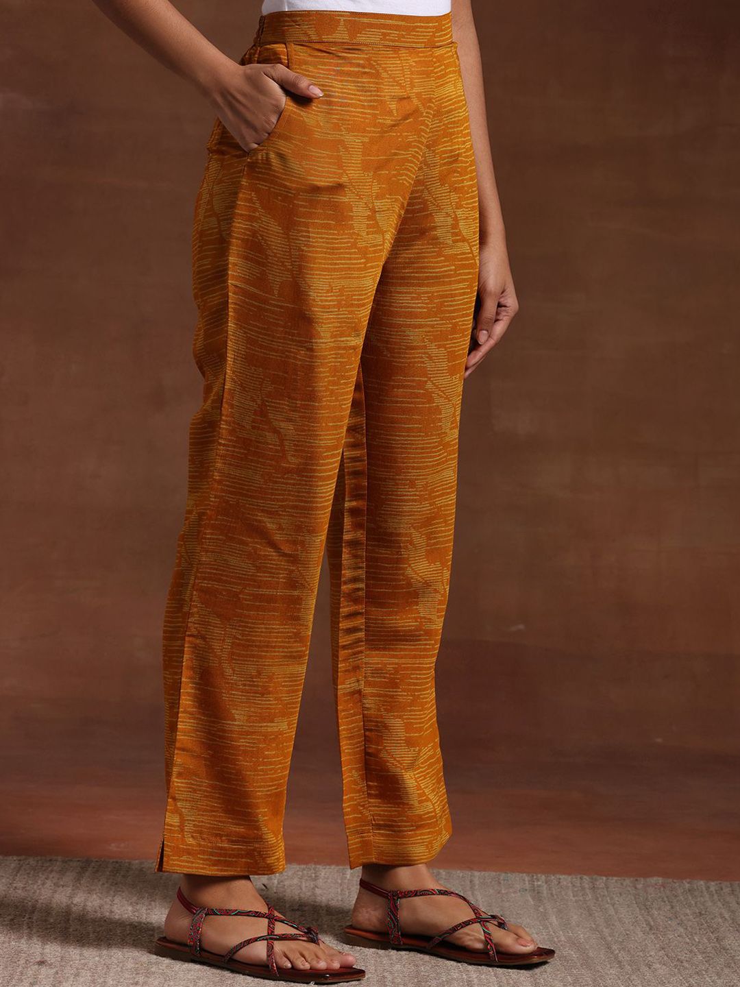 Libas Floral Embroidered Gotta Patti Kurta with Trousers & Dupatta