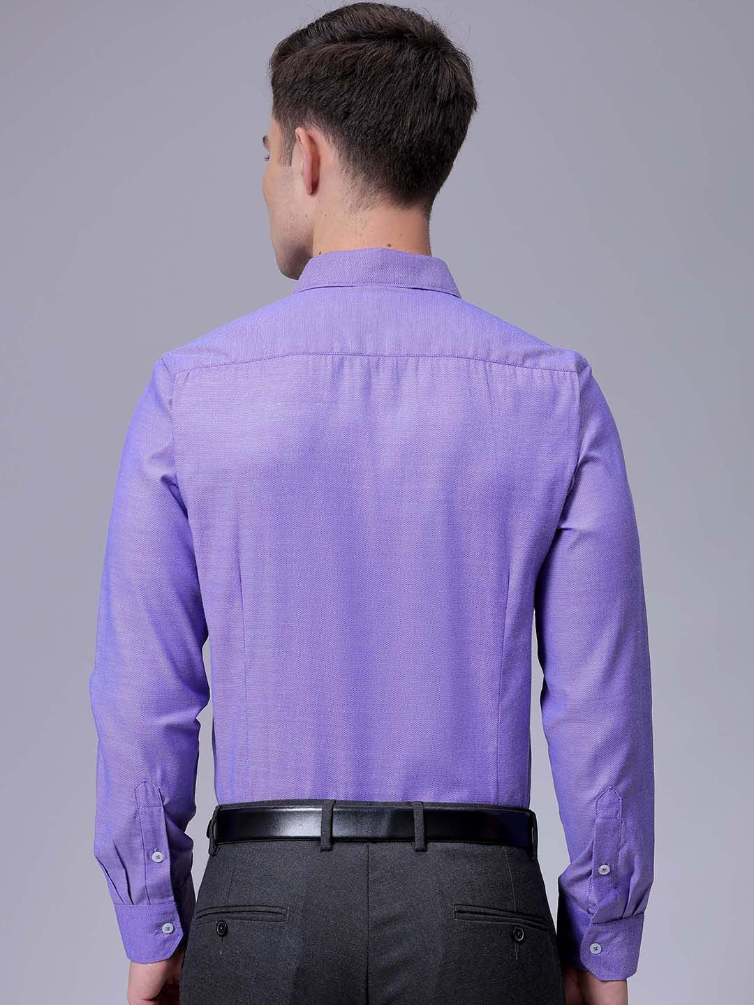 The Indian Garage Co. X Luxe Men Slim Fit Cutaway Collar Solid Formal Shirt