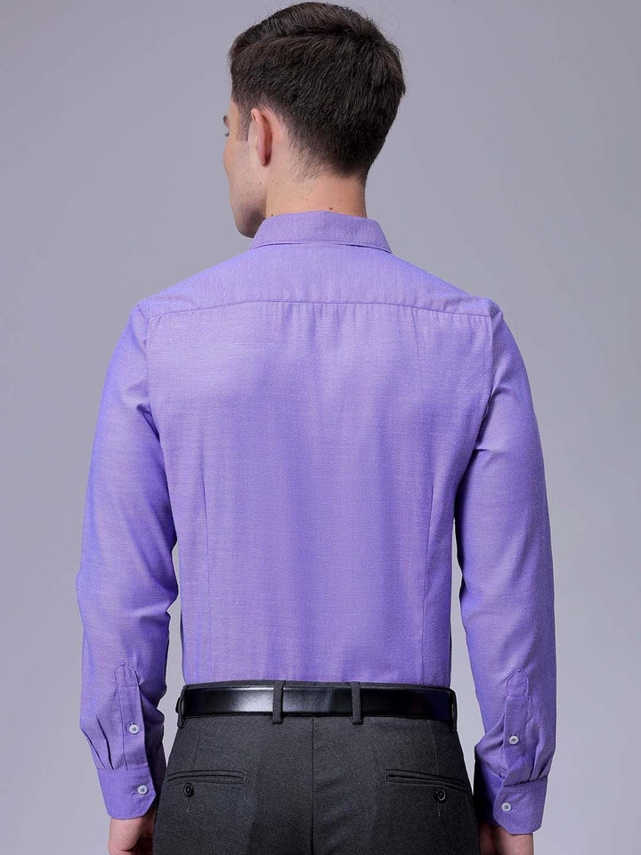 The Indian Garage Co. X Luxe Men Slim Fit Cutaway Collar Solid Formal Shirt