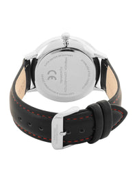 French Connection Men Printed Dial & Leather Straps Analogue Watch FCN066MBL
