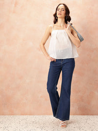 all about you Semi Sheer Sheen Top