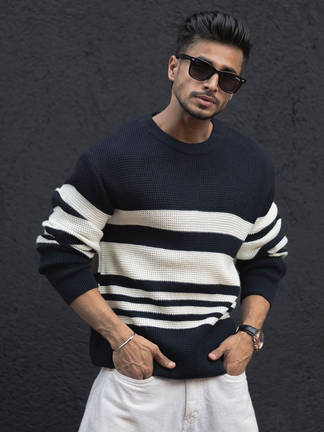 Powerlook Men Striped T-shirt