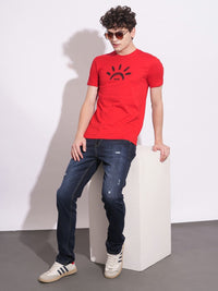 Being Human Men Graphic Printed Round Neck Cotton Slim Fit T-shirt