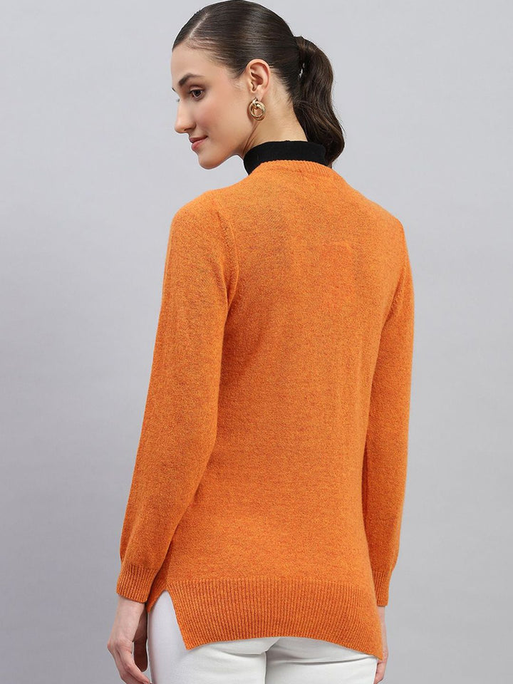 Monte Carlo Women Solid Round Neck Cardigan