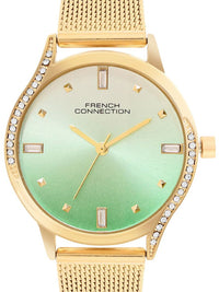 French Connection Women Embellished Dial & Stainless Steel Bracelet Style Straps Analogue Watch FCN082NGM