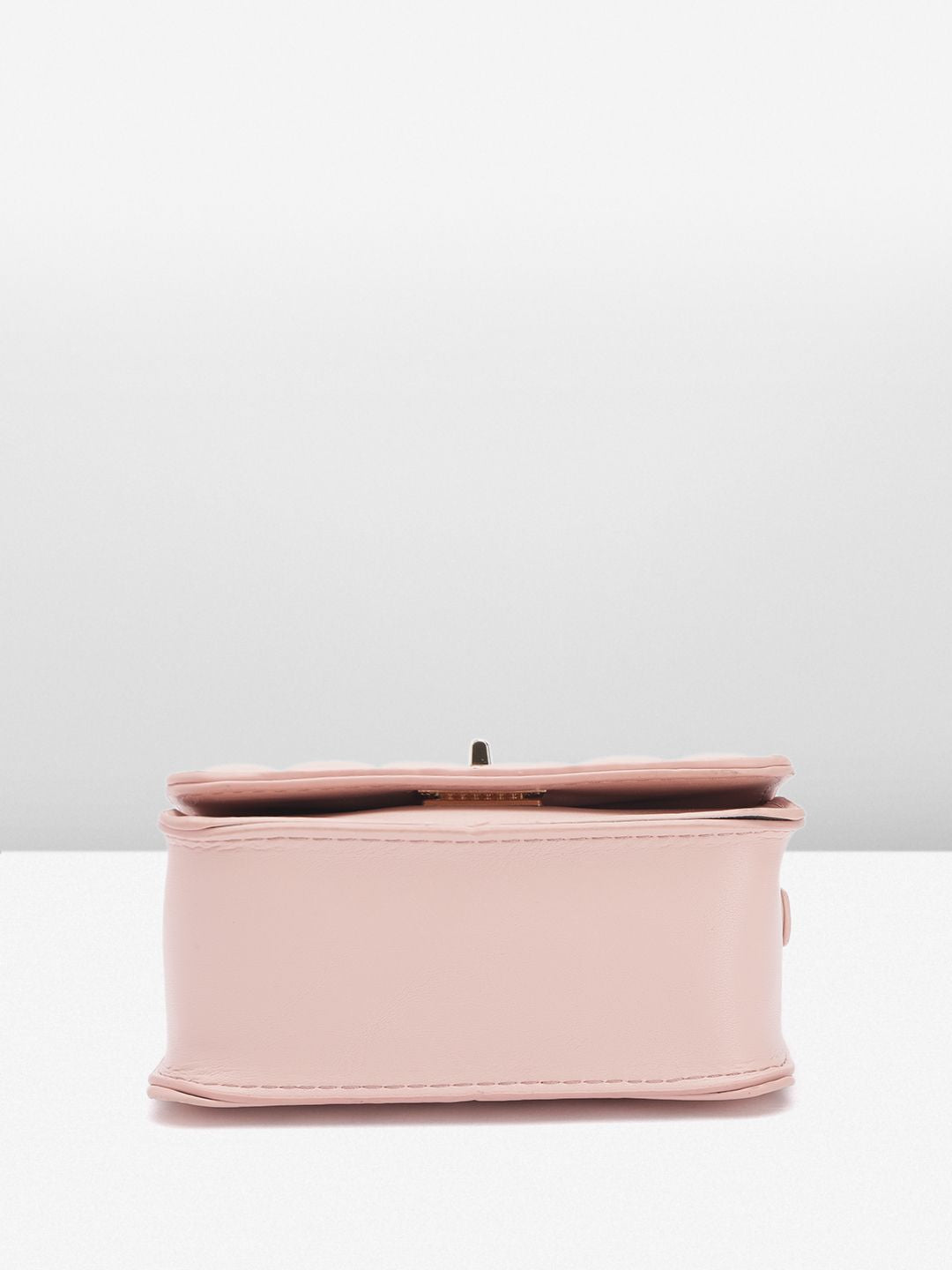 DressBerry Quilted Structured Satchel Bag