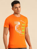 Being Human Typography Printed Pure Cotton T-shirt