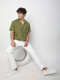 VASTRADO Men Classic Cuban Collar Conversational Printed Cotton Oversized Casual Shirt
