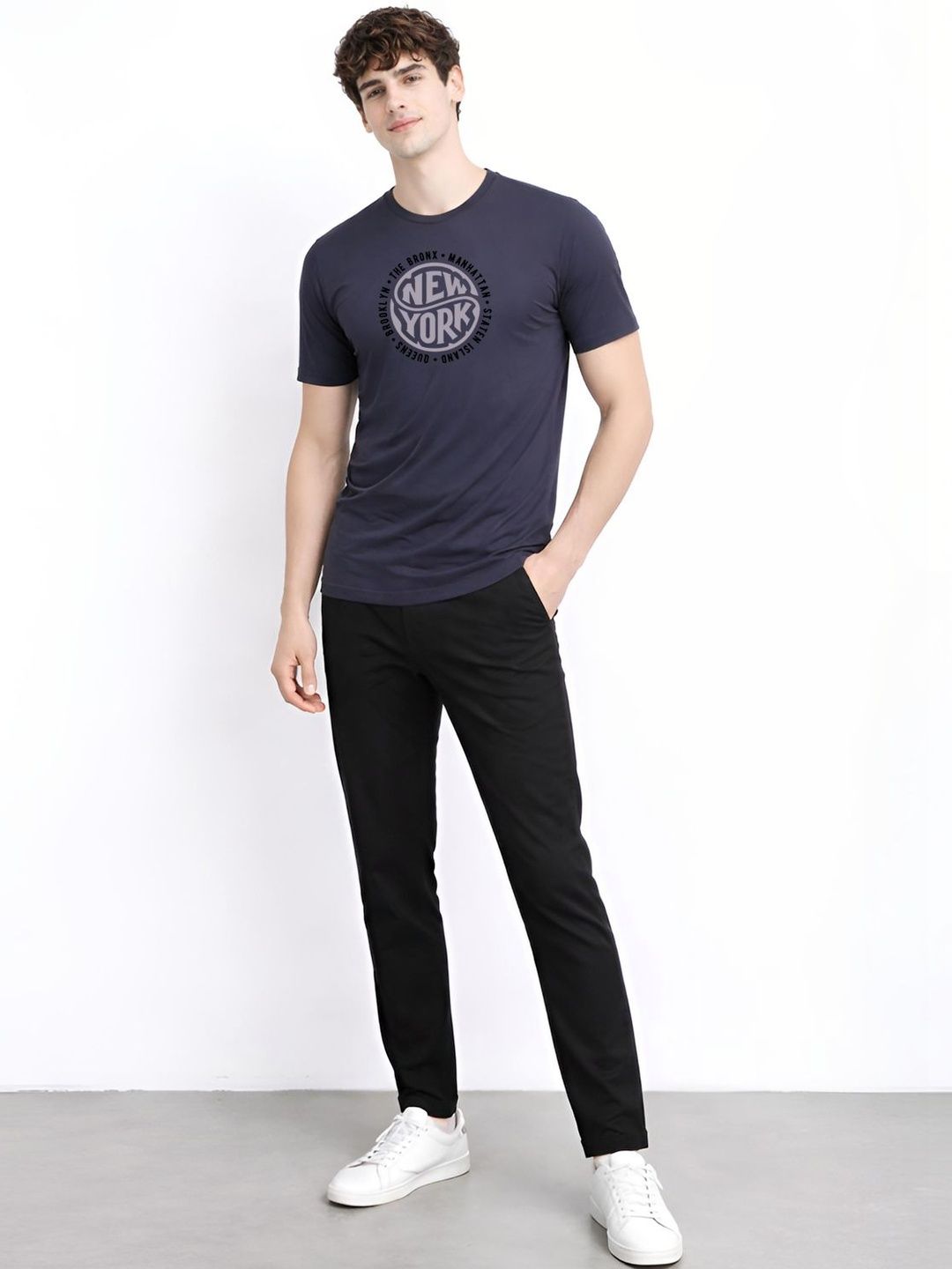 ADRO Men Typography Printed T-shirt
