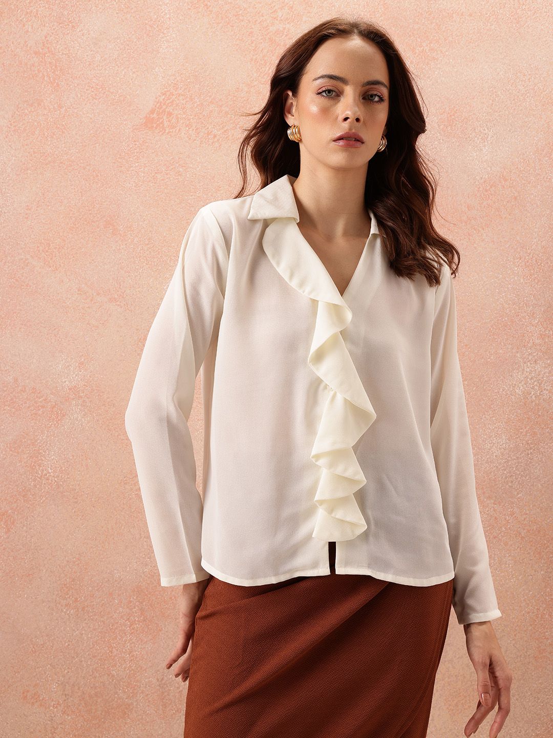 Semua Mengenai Anda Ruffles Baju Kasual