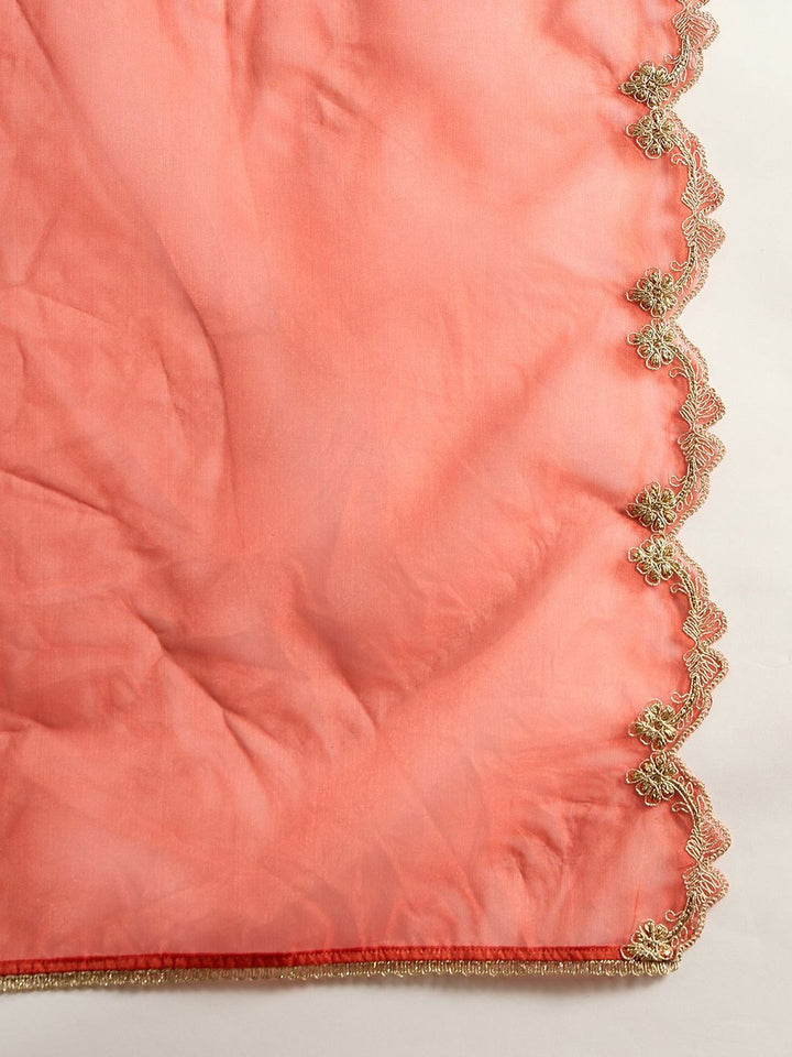 Indo Era Ethnic Motifs Embroidered Kurta With Trousers & Dupatta