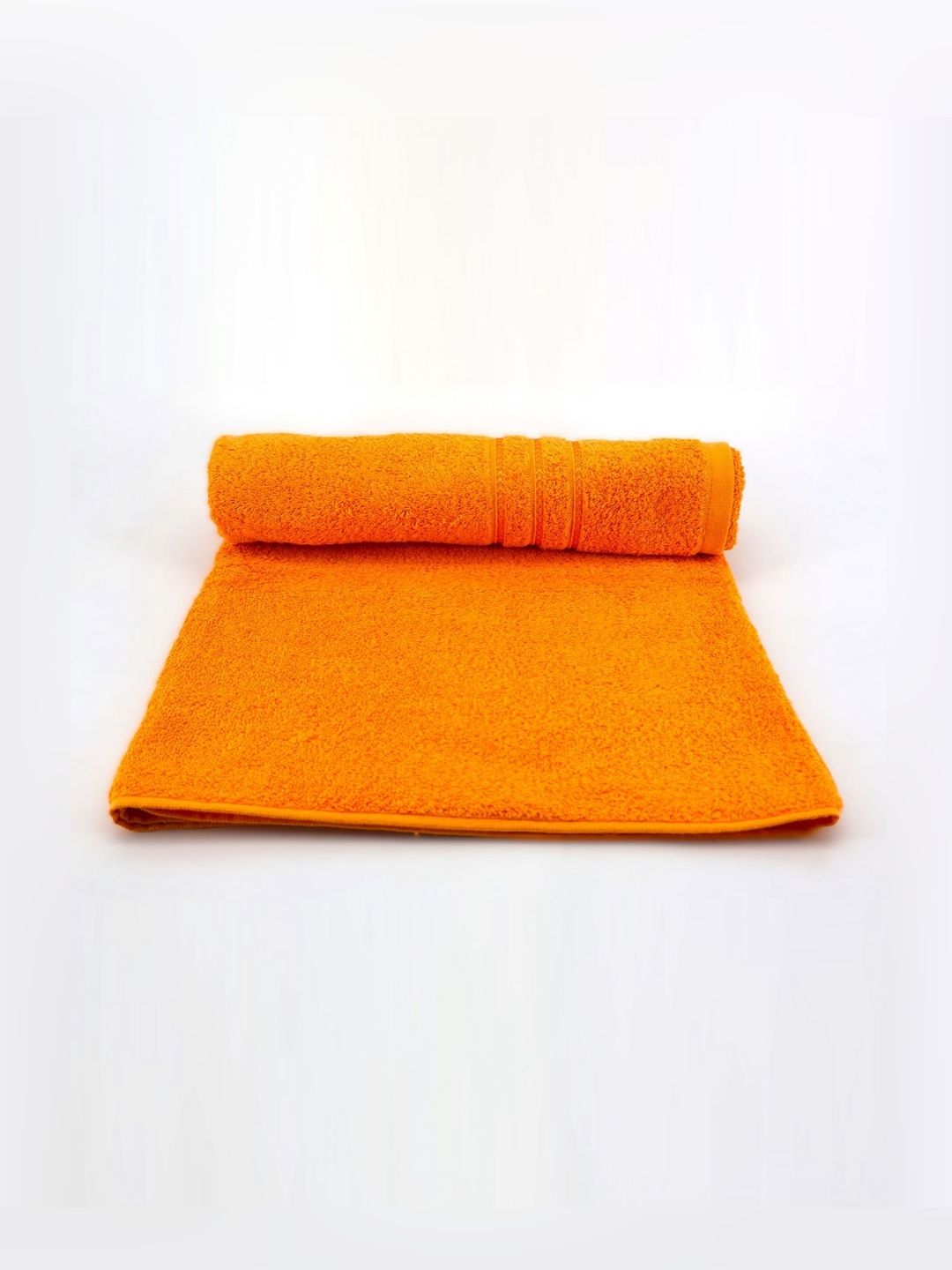 BOMBAY DYEING Orange 1 Pcs Cotton 400 GSM Bath Towel