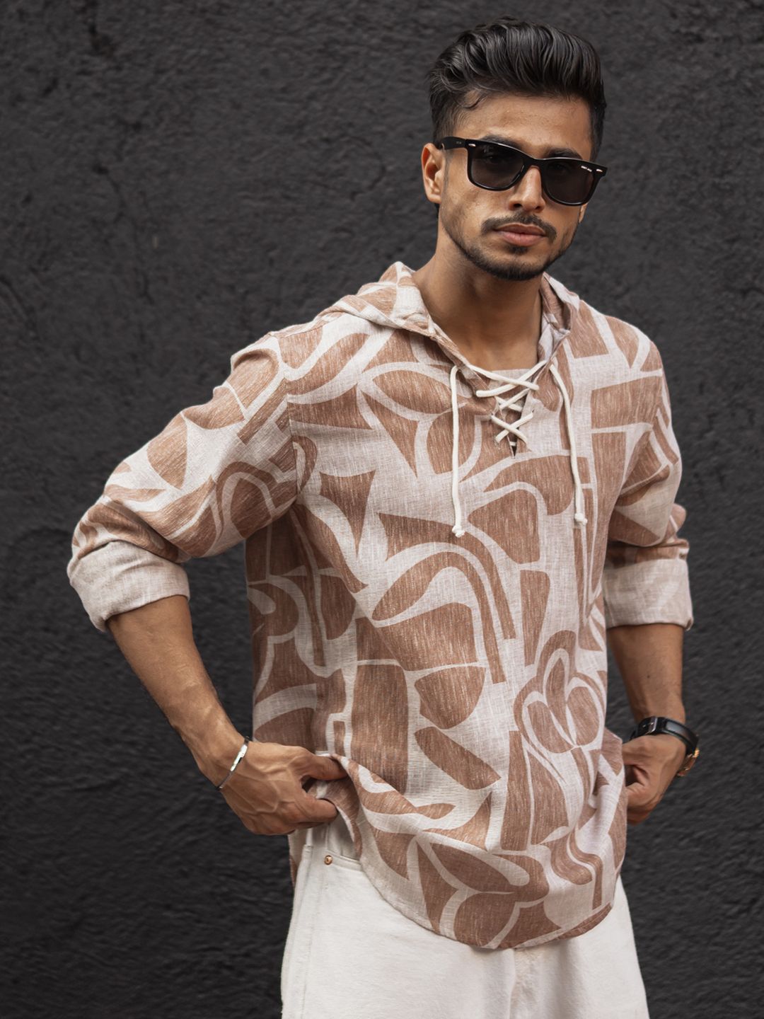 Powerlook Men Opaque Printed Casual Shirt