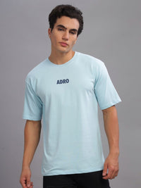 ADRO Men Graphic Printed Round Neck Cotton Oversized T-shirt