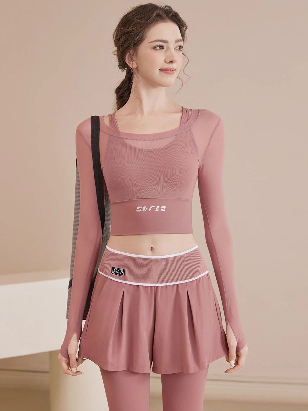 HRX by Hrithik Roshan Round Neck Top & Skirts Co-Ord Set