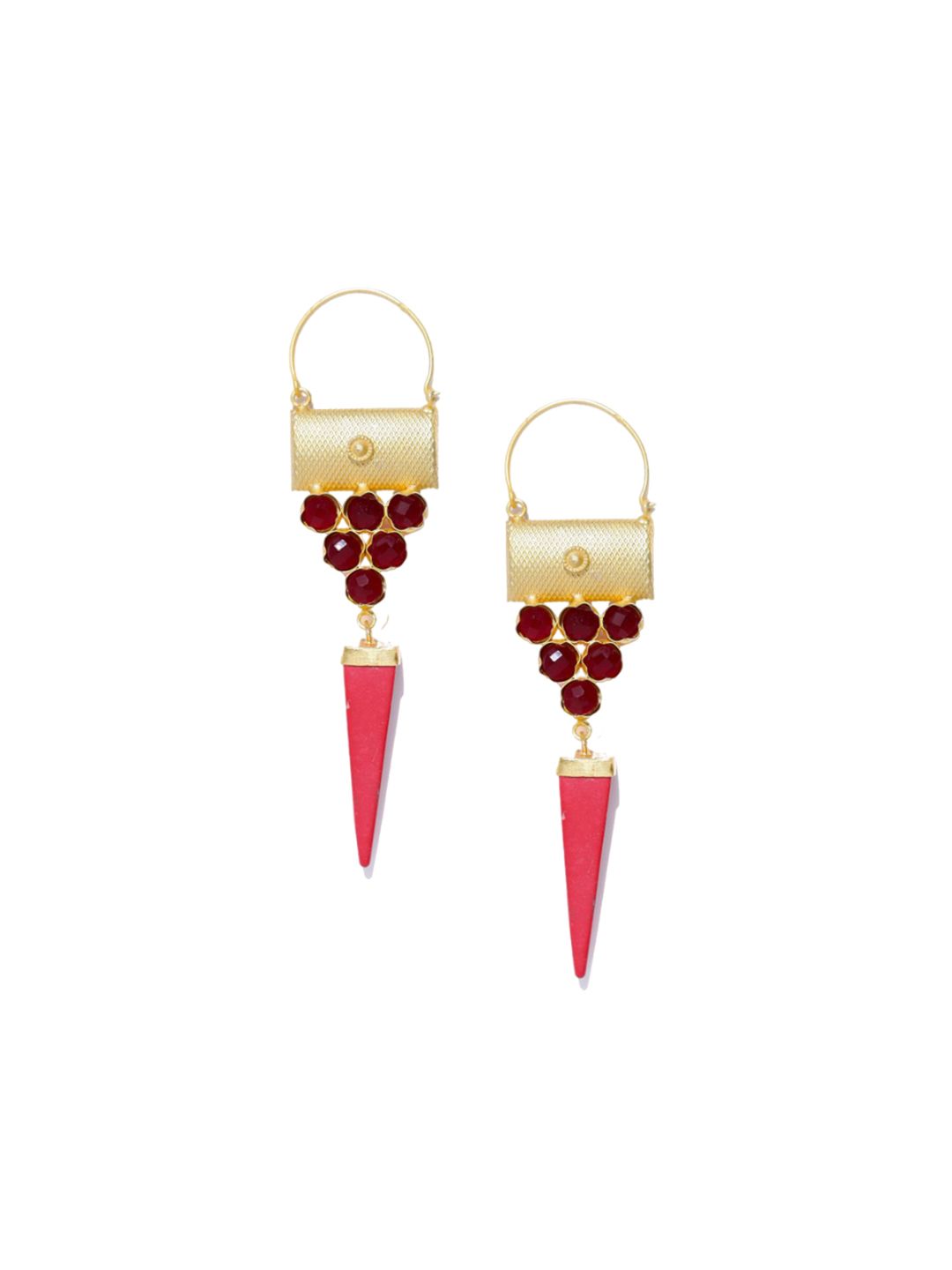 Anting-anting Drop Kontemporari Anouk Saduran Emas