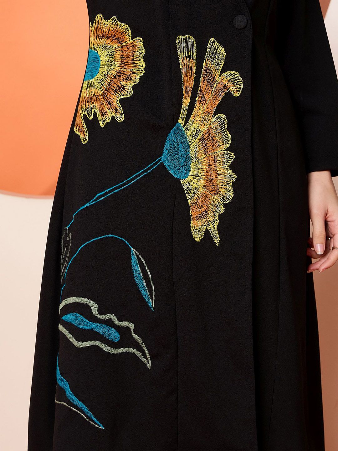 Antheaa Embroidered Coat & Trousers Co-Ords