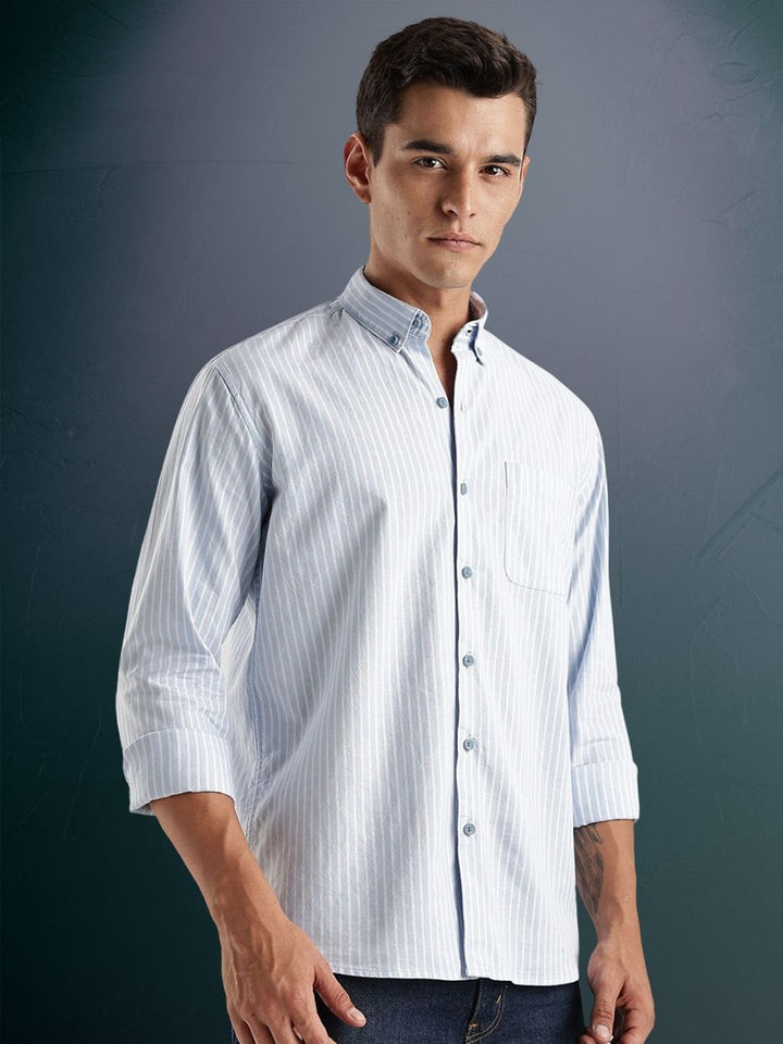 ADRO Standard Striped Casual Shirt