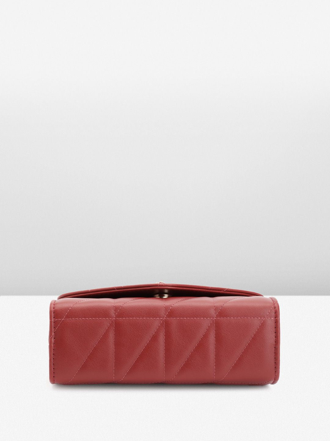 DressBerry Structured Quilted Sling Bag with Lock Detail