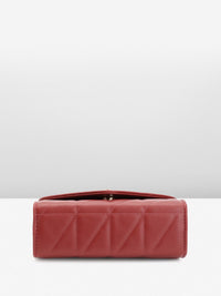 DressBerry Structured Quilted Sling Bag with Lock Detail