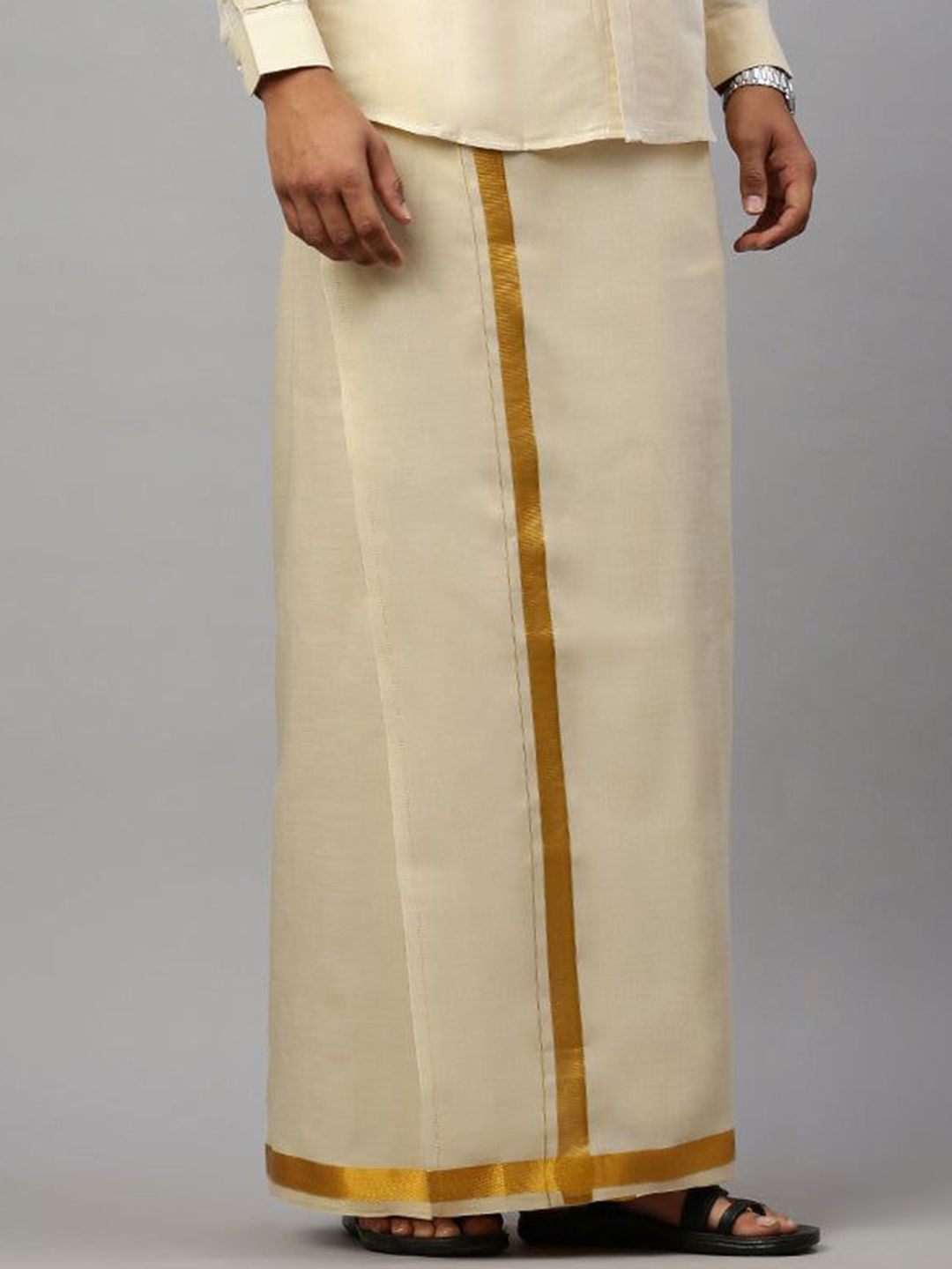 Ramraj Men Solid Adjustable Dhoti