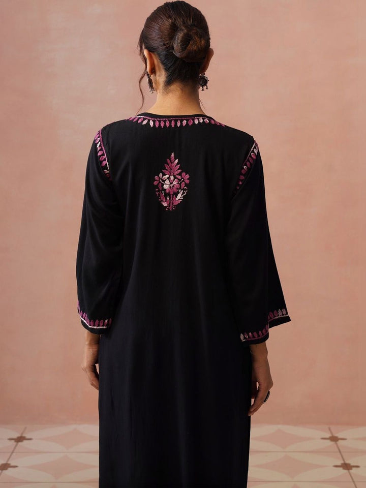 Rumah Wanita Chikankari Sulam Kurta Chikankari