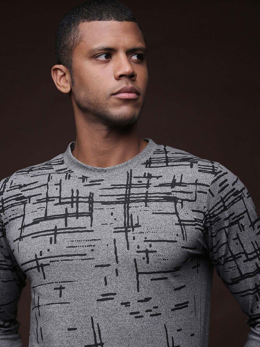 Campus Sutra Men Printed T-shirt