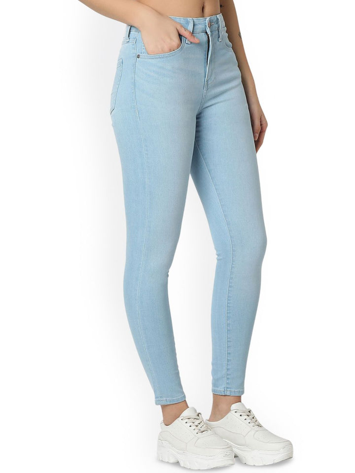 SPYKAR Women Super Skinny Fit High-Rise Light Fade Jeans