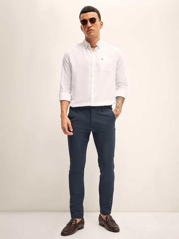 THE BEAR HOUSE Men Slim Fit Trousers