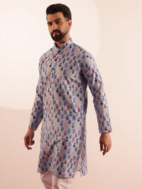 SOJANYA Men Floral Printed Kurta