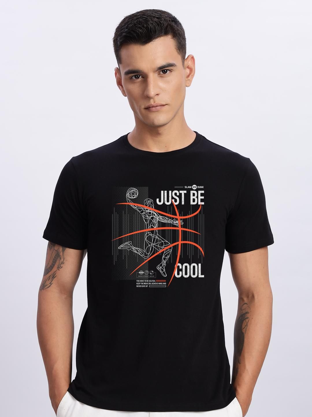 ADRO Men Black Tshirts