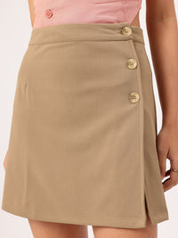 DressBerry Girly Glam Slit Straight Mini Skirt