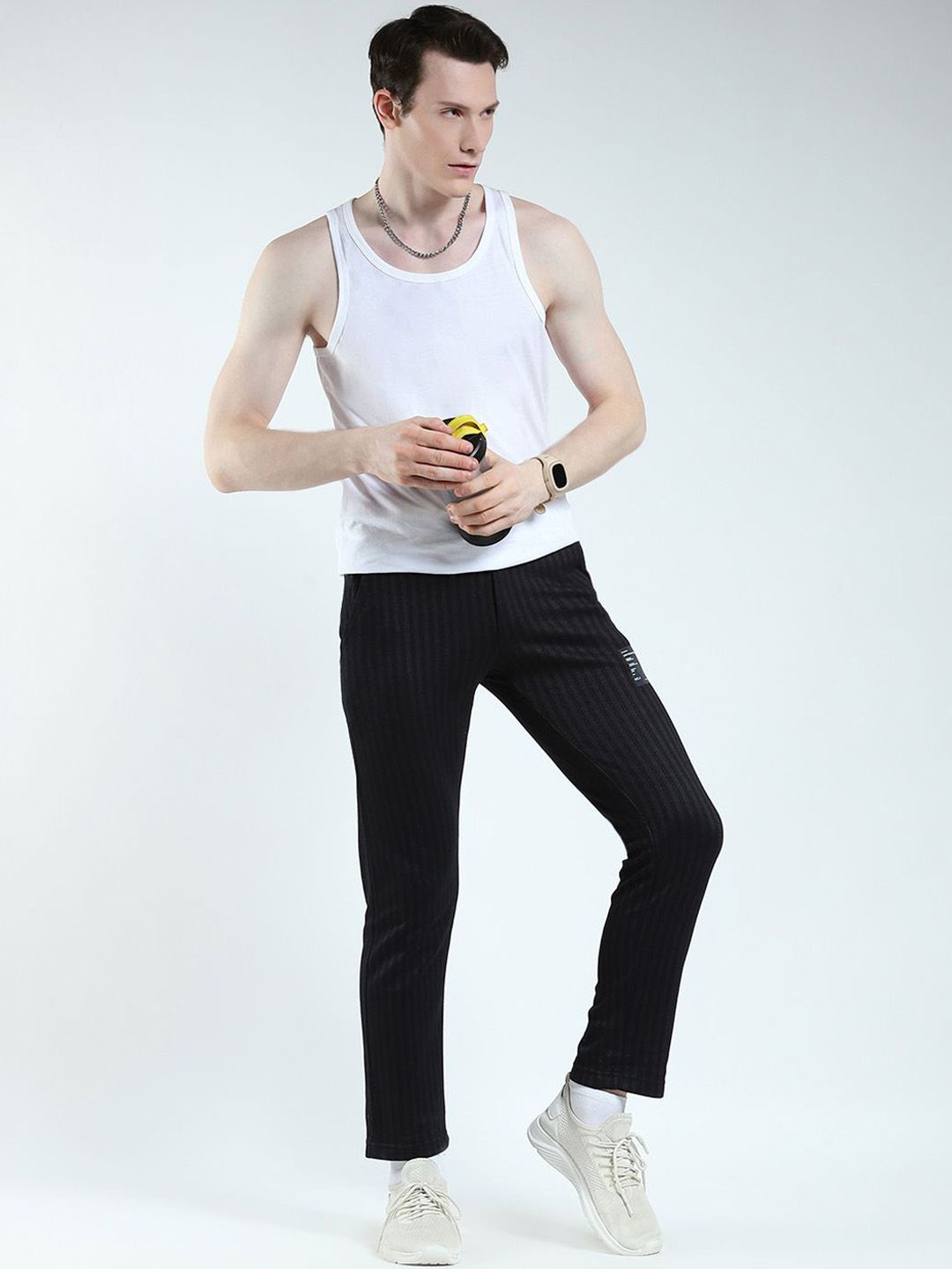 Monte Carlo Men Self Design Lower Track Pant