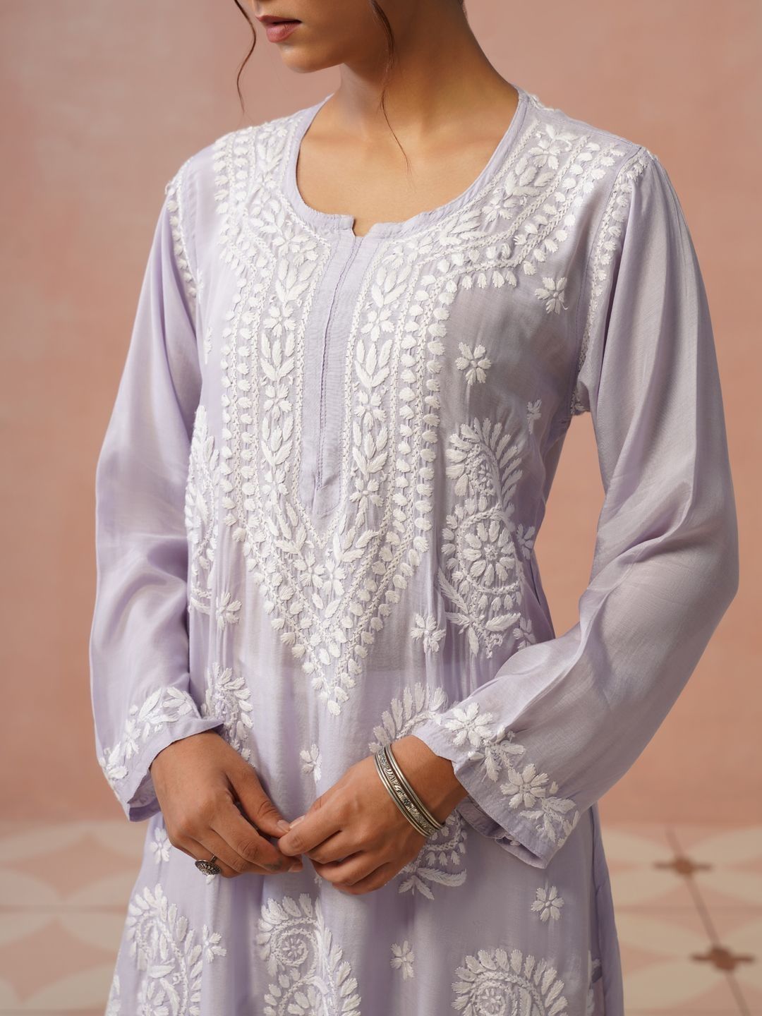 House of Chikankari Women Ethnic Motifs Embroidered Chikankari Kurta