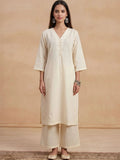 House of Chikankari Women Regular Chikankari Kurta with Trousers